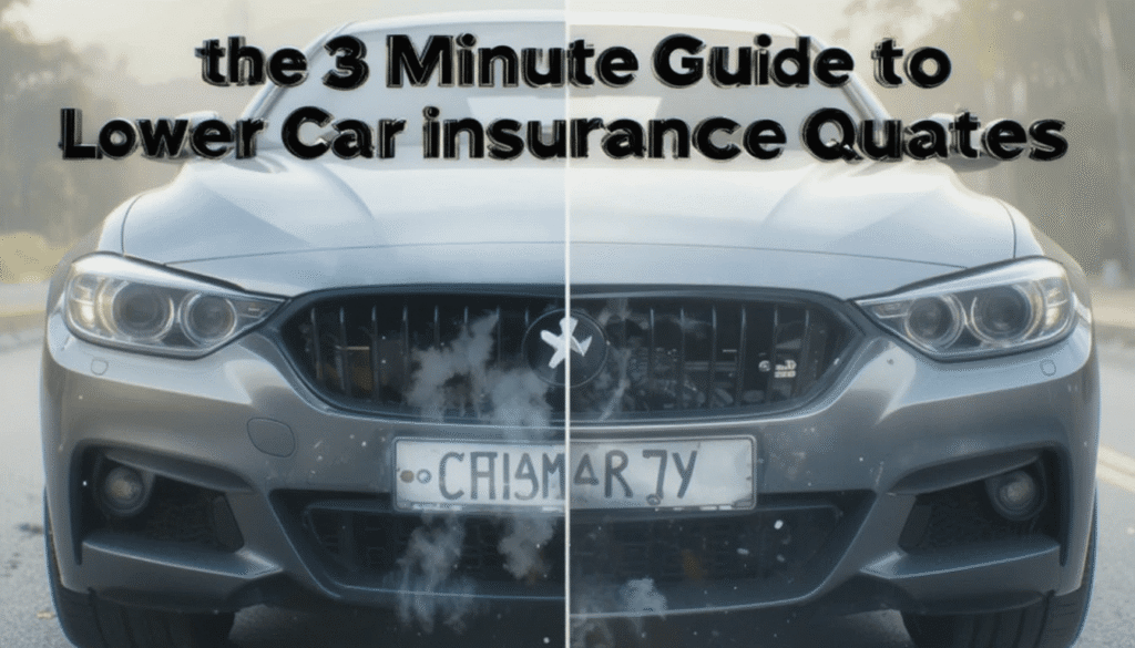 Your 3-Minute Guide to Lower Car Insurance Quotes